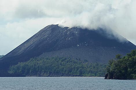 Jan 13, 26 - Sailing along Krakatoa