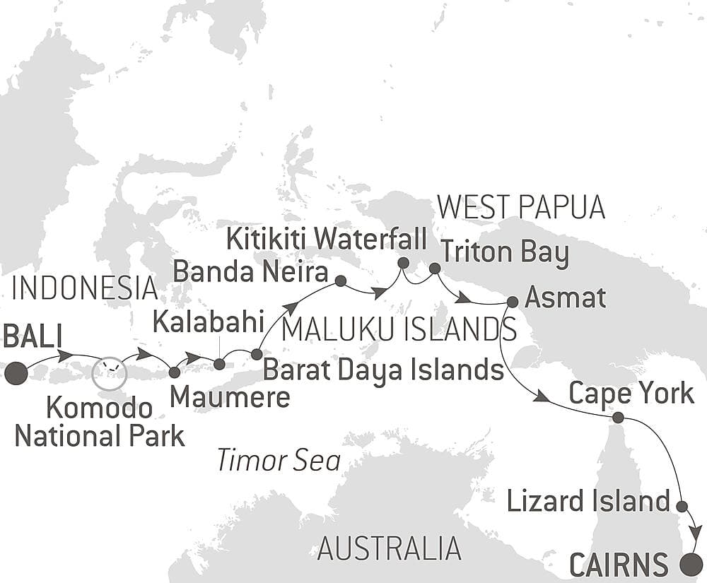 Tropical Odyssey between Indonesia and North East Australia