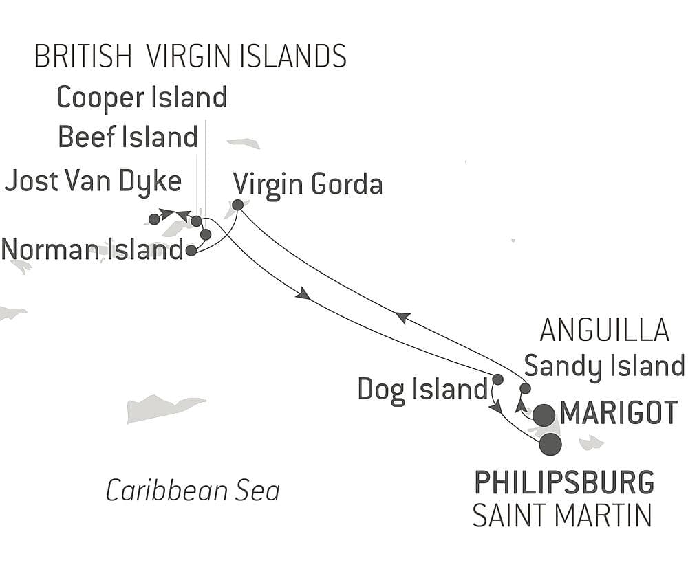 Reverie under sail in the heart of the Lesser Antilles null