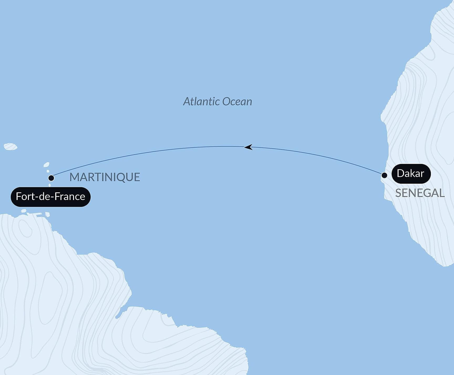 Ocean Voyage: Dakar - Fort-de-France