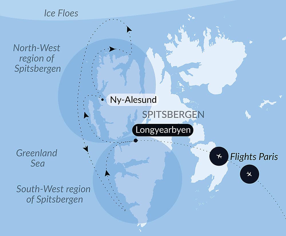 Fjords and glaciers of Spitsbergen  null