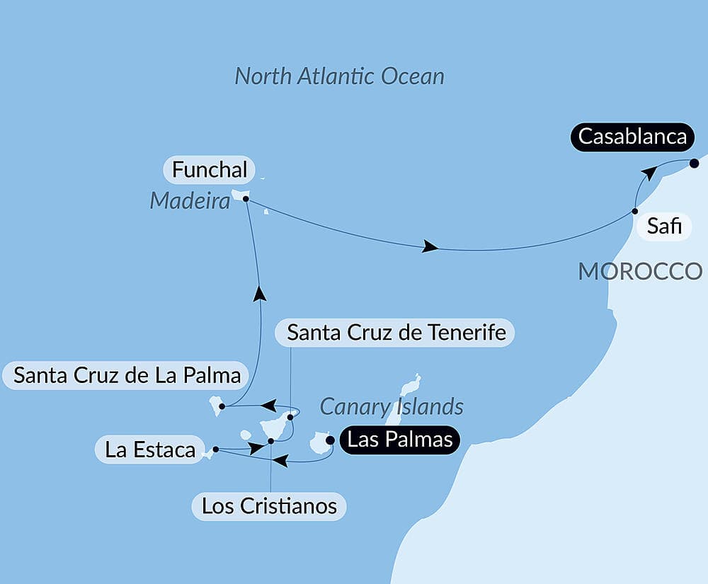 Atlantic odyssey from the Canary Islands to the shores of Morocco null