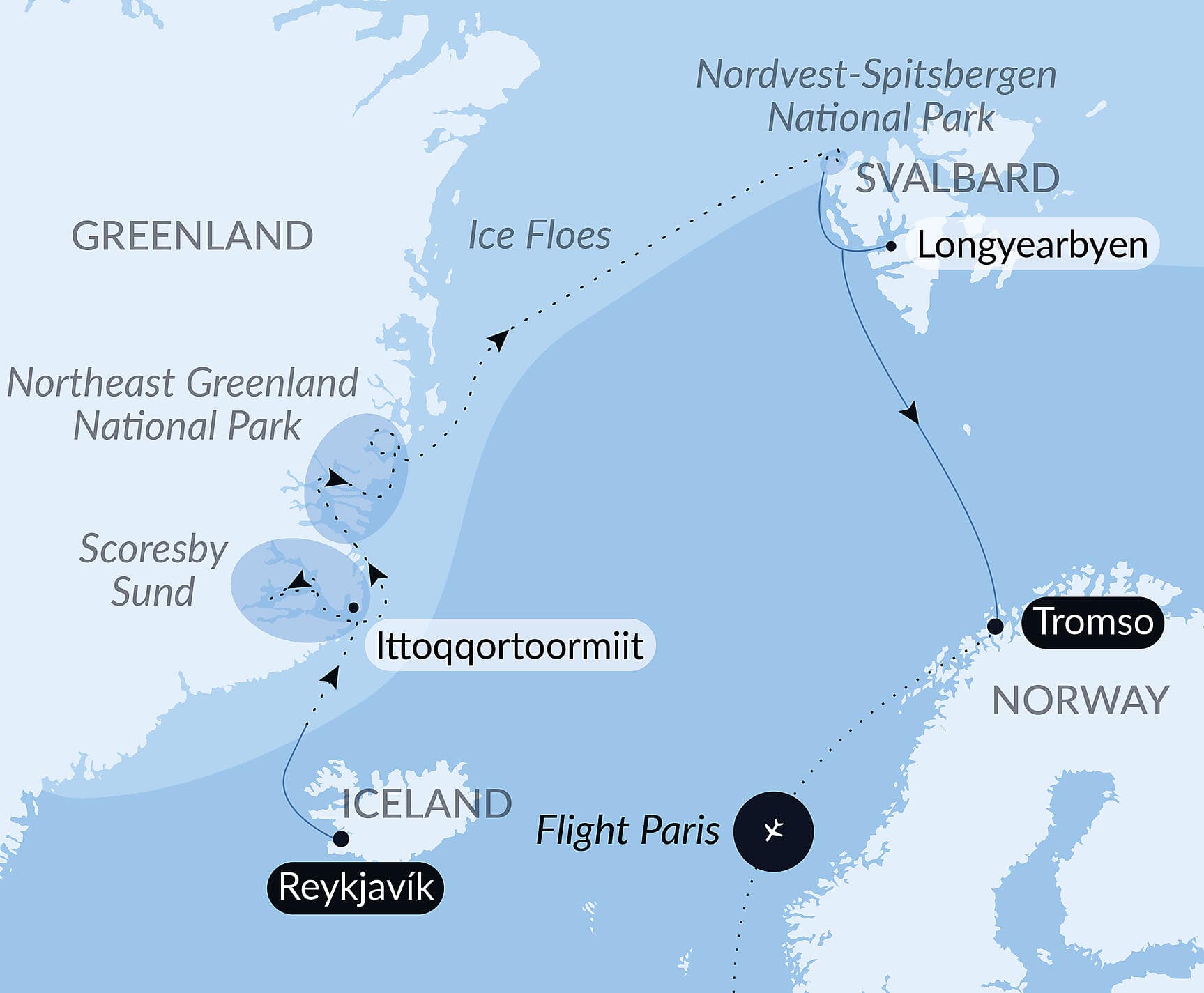 Polar Odyssey between Northeast Greenland & Spitsbergen
