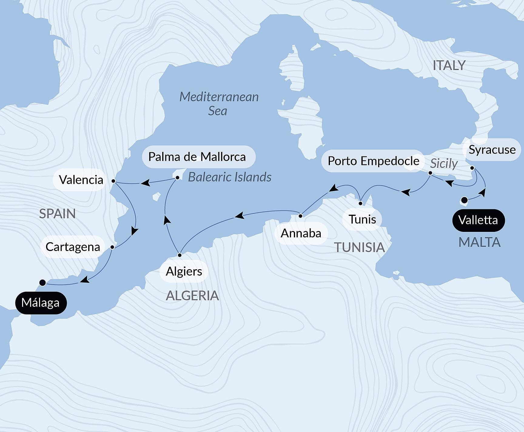 Ancient shores of the Mediterranean